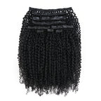 QVR Burmese Curly PU Clip In Hair Extensions 9PCS 5PCS Volumizer Human Hair