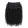 QVR Tight Curly PU Clip In Hair Extensions 9PCS 5PCS Volumizer Human Hair