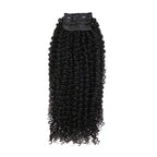 QVR Tight Curly PU Clip In Hair Extensions 9PCS 5PCS Volumizer Human Hair
