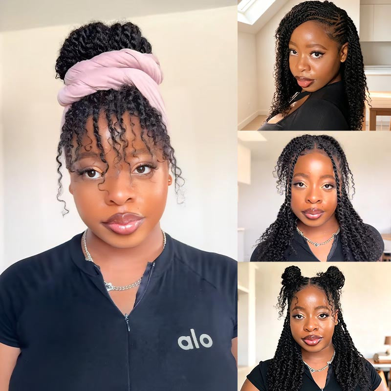 QVR Natural Black Afro kinky Bulk Hair Extensions For Braiding Dreadlock Human Hair