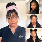 QVR Natural Black Afro kinky Bulk Hair Extensions For Braiding Dreadlock Human Hair