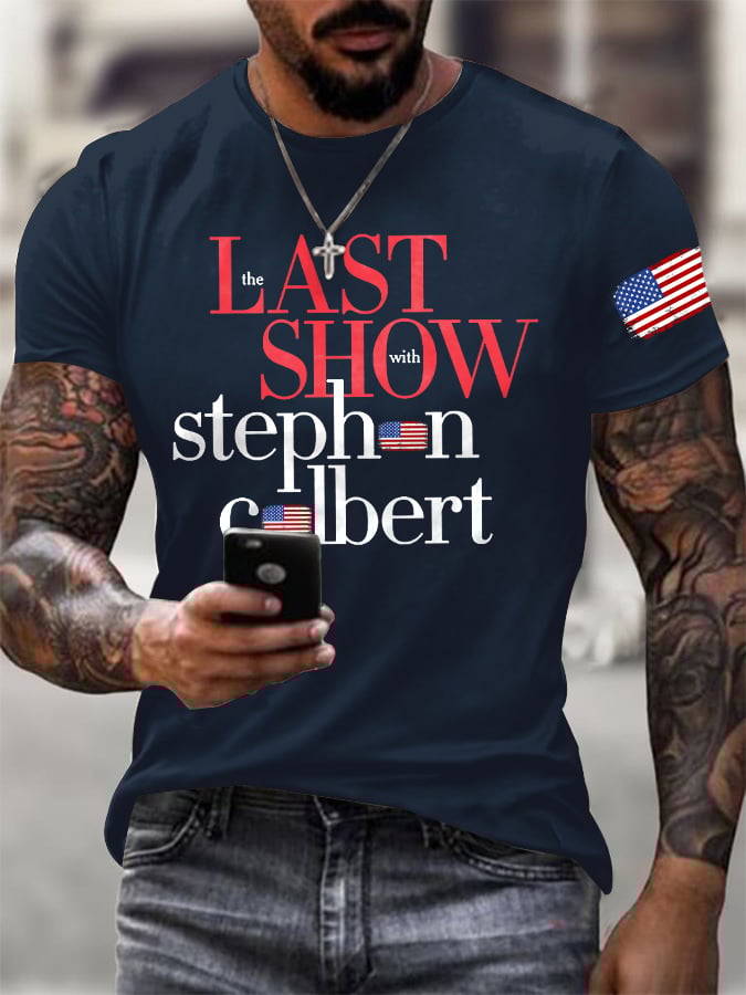 🔥Buy 3 Get 15% Off🔥Men's Retro Last Last Show Print T-Shirt