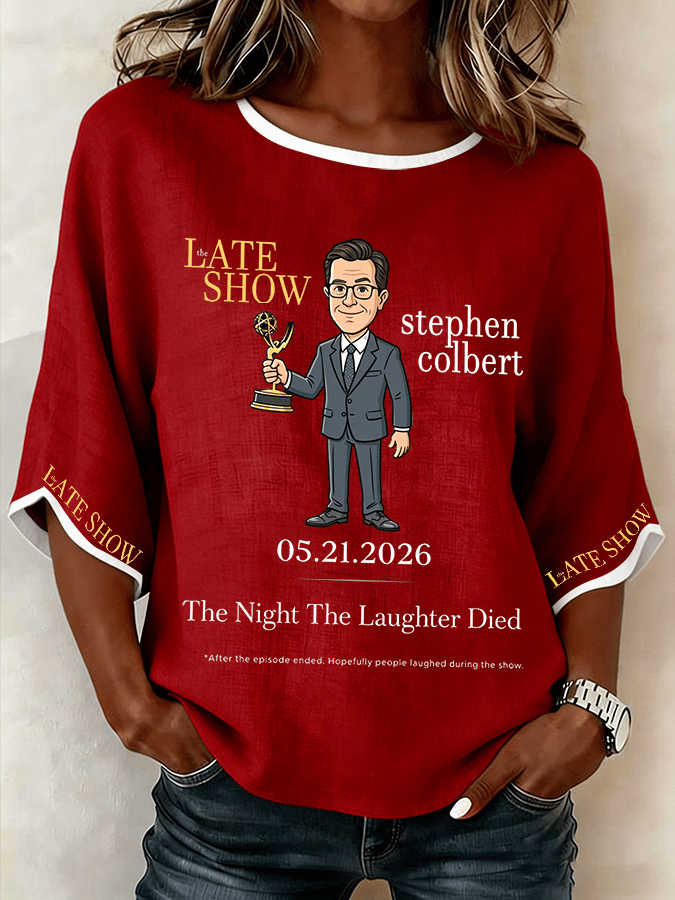 🔥Buy 3 Get 15% Off🔥Women's "Night When Laughter Stops" Printed Comfortable Top