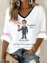 🔥Buy 3 Get 15% Off🔥Women's "Night When Laughter Stops" Printed Comfortable Top