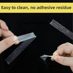 2 Pack Double Sided Tape Heavy Duty High Adhesive Mesh Tape 0.6Inch X 66Ft Super Sticky Clear Tapes High Tack Strong Mounting Tapes for Fixed Carpet Arts Crafts Wall Decor Photos No Glue Residue