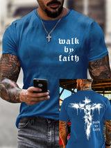Men's Walk By Faith  Short-sleeved T-shirt