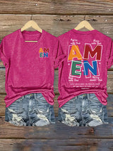 Women's  AMEN Print T-Shirt