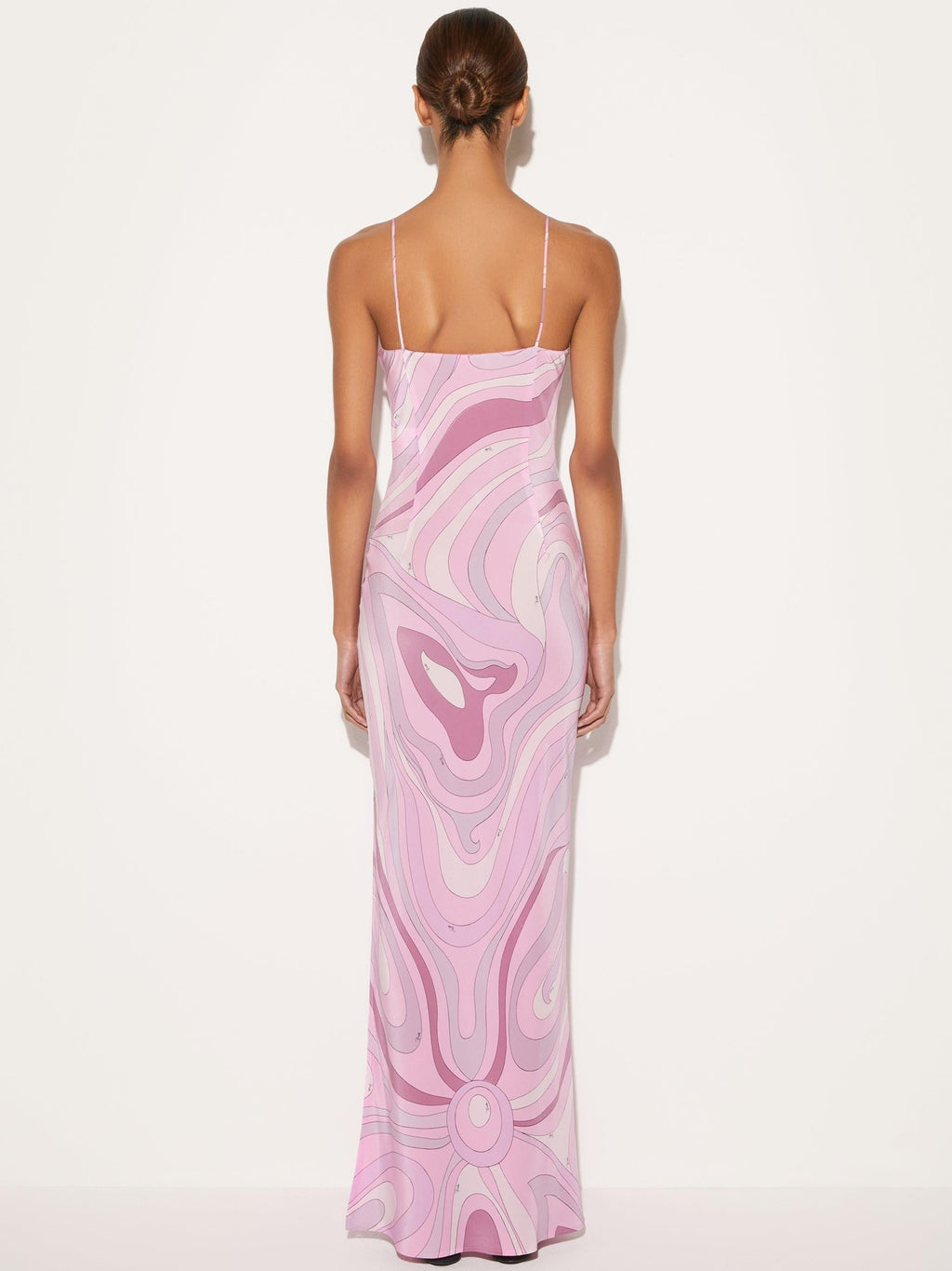 Marmo Printed Satin Maxi Dress