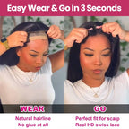 QVR 13x4 Transparent Lace Front Body Wave Wig Honey Blonde Piano Highlights Human Hair Wigs