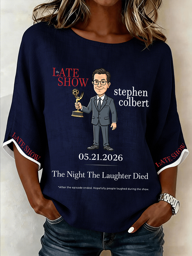 🔥Buy 3 Get 15% Off🔥Women's "Night When Laughter Stops" Printed Comfortable Top
