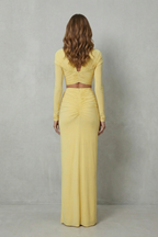 Juliet – Radiant allure – Women’s Ruched Cutout Skirt Set