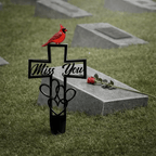 🐦💖Metal Cemetery Memorial Plaque for Remembrance✝️