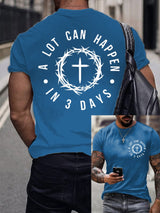 Men's A Lot Can Happen In 3 Days Printed Shirt