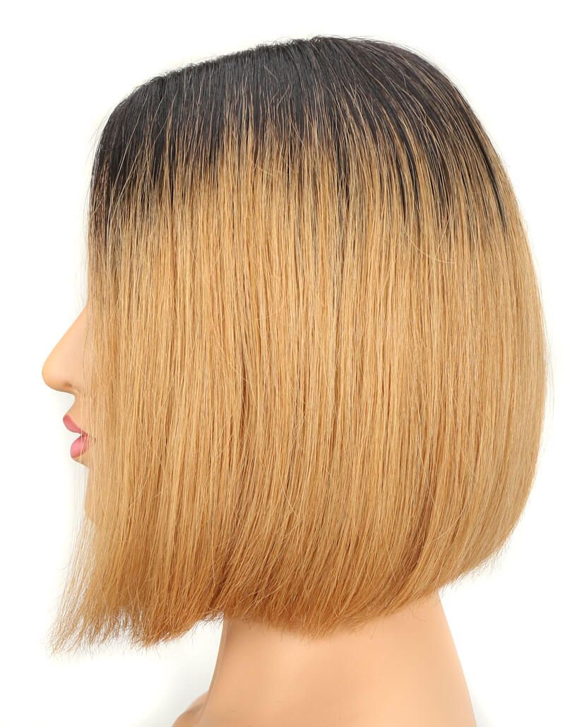 QVR Lace Front Human Hair Wigs 10" Bob Wig | LYNA