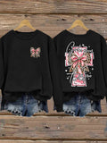 Women's God Is Good All The Time Print Casual Sweatshirt