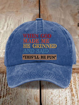 Unisex Faux Embroidered Faith Baseball Cap