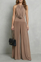 Solmèra – Draped halter elegance – Two piece set