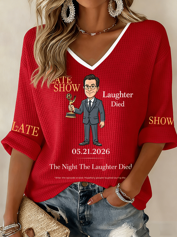 🔥Buy 3 Get 15% Off🔥Women's "Night When Laughter Stops" Printed Comfortable Top