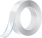 16.4 FT Double Sided Tape – Strong Nano Adhesive for Hanging Pictures, Rugs, Tools, and Décor | Clear, Removable, and Reusable Mounting Tape (1.18in Width)