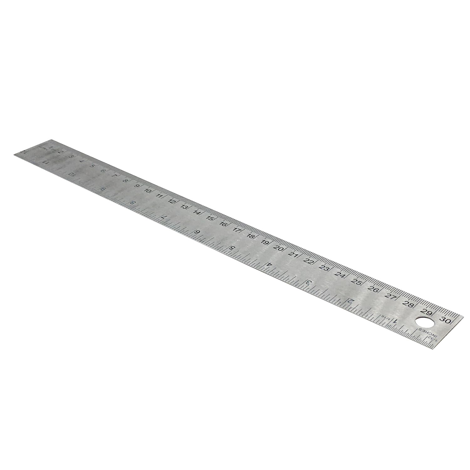 12 Inch Stainless Steel Metal Ruler with Cork Backing, Non-Slip Rulers with Inches and Metric, for School Office Engineering Drafting Tools