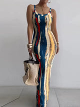 Women's Random Print Bodycon Dress