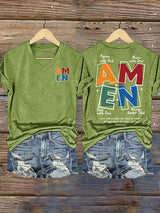 Women's  AMEN Print T-Shirt