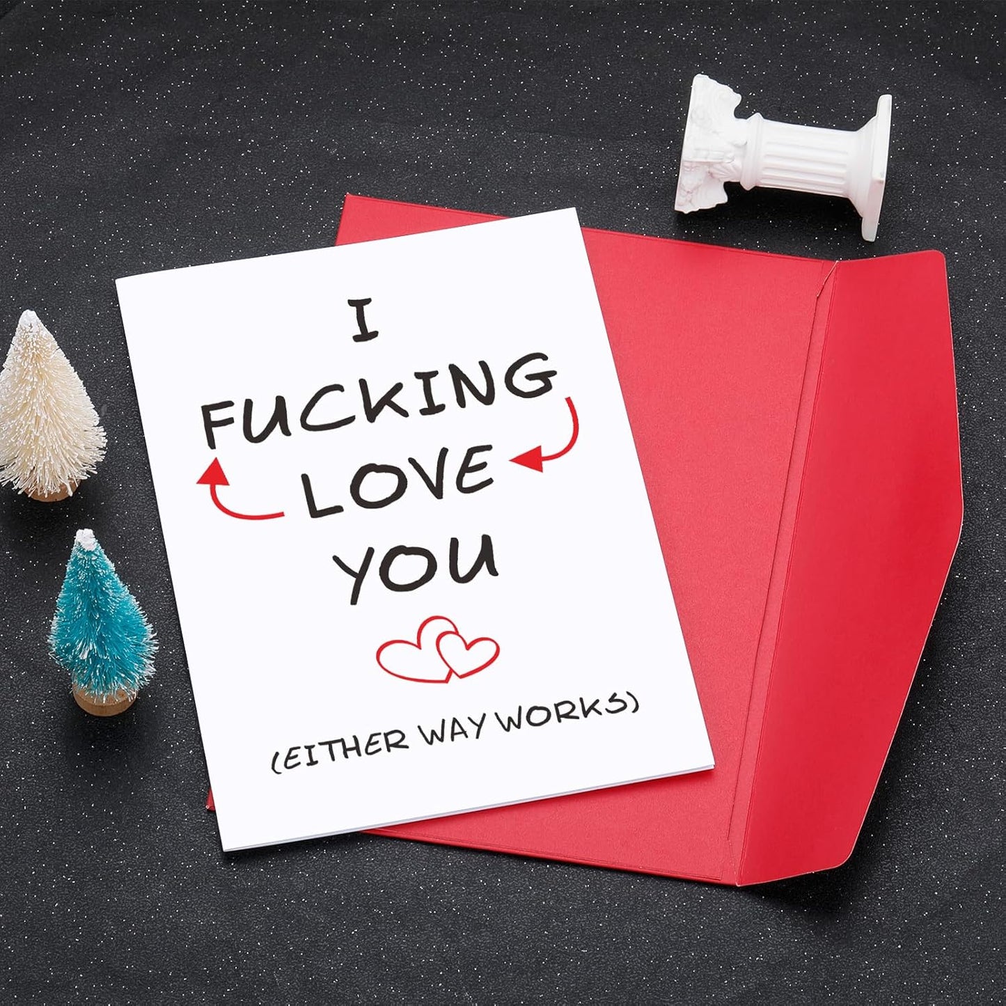 One Year Anniversary Card 1 Year Anniversary Card for Boyfriend National Boyfriend Day Gifts - Christmas Stocking Stuffers for Men Women Adults Funny Birthday Cards Gifts for Boyfriends Husband