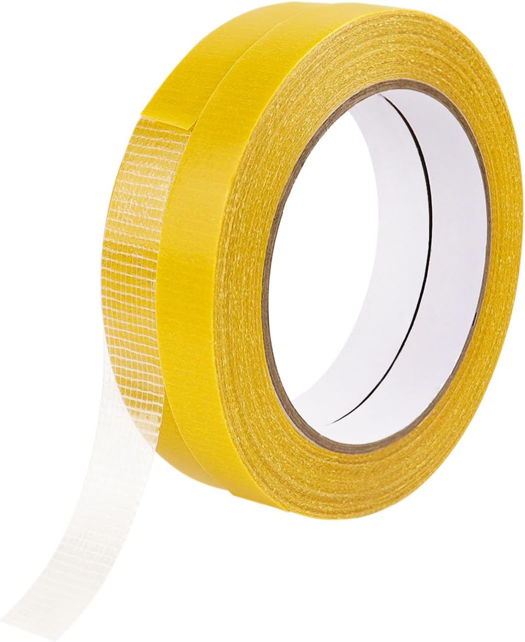 2 Pack Double Sided Tape Heavy Duty High Adhesive Mesh Tape 0.6Inch X 66Ft Super Sticky Clear Tapes High Tack Strong Mounting Tapes for Fixed Carpet Arts Crafts Wall Decor Photos No Glue Residue