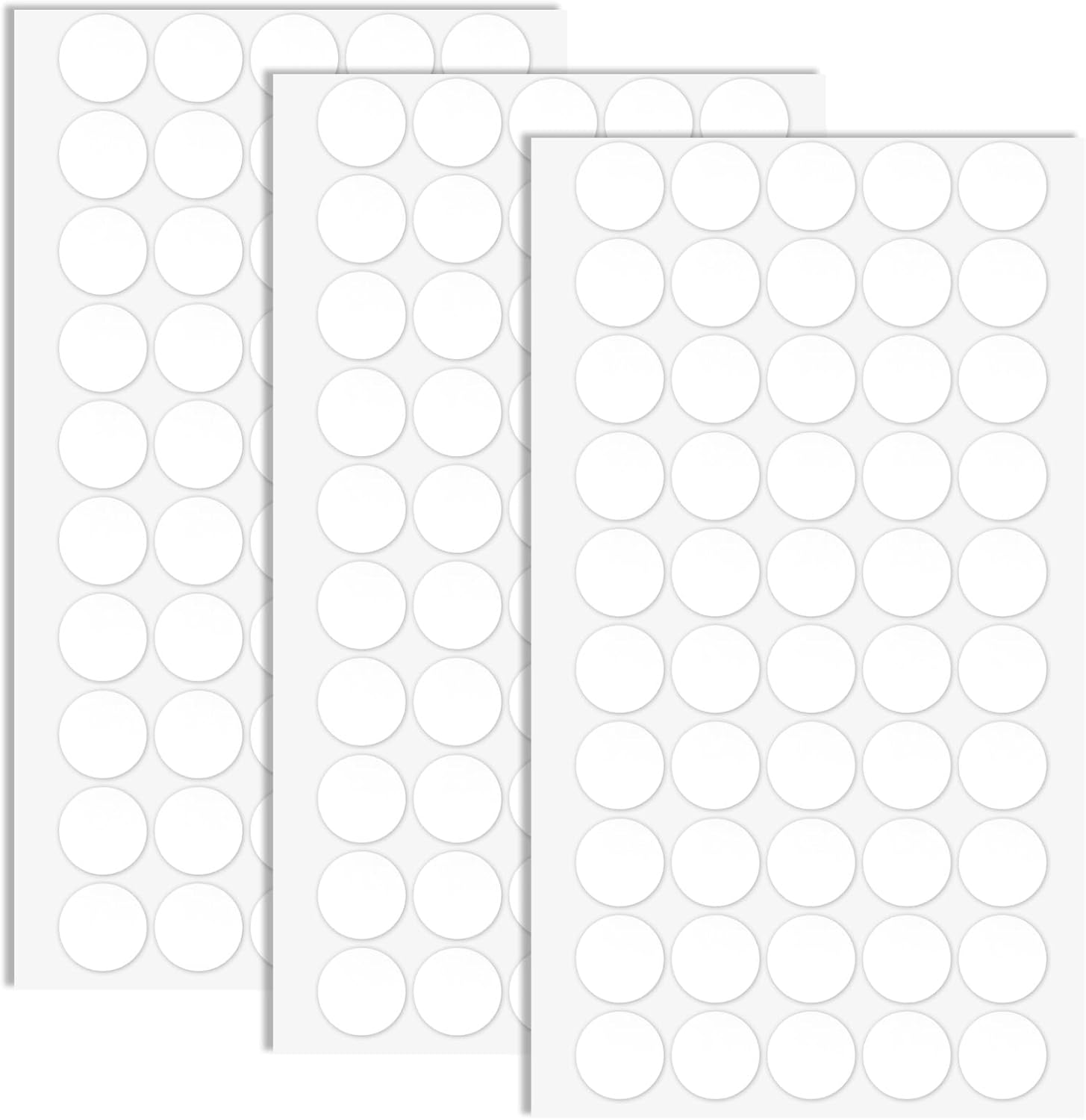 150pcs Round Double Sided,Clear Removable & Double Sided Tape for Crafts, Posters, Photos, Ideal Sticky Tape for Home, Office, School, Art Projects Displays