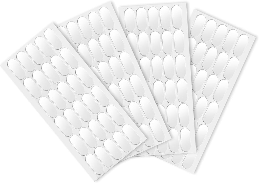 120 Pcs Double Sided Adhesive Pads,1.3×0.6" Sticky Dots Clear Double Sided Removable,Waterproof Glue Dots,Museum Sticky Tack for Wall Hanging,Balloons Poster Map Picture Christmas Festival Decoration