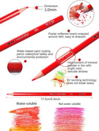 36 Color Watercolor Pencils with Soft Thick Core, SV Bonding Tech & Break-Resistant Lead | Vibrant Blending & Shading for Artists, Adults & Kids | Ideal for Drawing, Sketching, Watercolor Painting