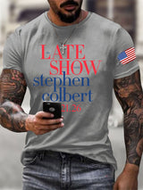 🔥Buy 3 Get 15% Off🔥Men's Retro Late Show 05.21.2026 Print T-Shirt