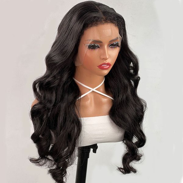 QVR Curly Edges 13x4/13x6 Lace Frontal Wigs Body Wave With Realistic Type 4 Hairline