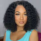 QVR Kinky Curly Short Bob Wigs 13x4 Lace Virgin Human Hair Wigs