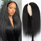 QVR Kinky Curly V Part Wigs Human Hair Beginner Friendly No Leave Out