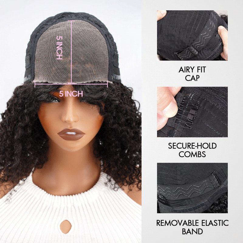 QVR Burmese Curly 13X4 Lace Front Wig Wear To Go 4Pre Design Virgin Human Hair Wigs