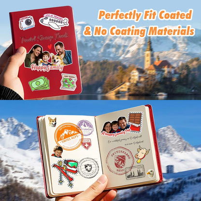 Sublimation Sticker Paper-10 Pcs Glossy White Waterproof Sublimation Stickers 8.5x11 inch for Sublimation Inkjet Printer and Ink，White Sublimation Vinyl Sticker Paper