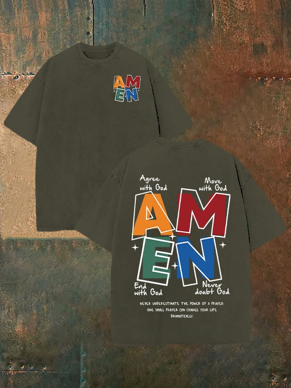Unisex  AMEN  Washable T-shirt