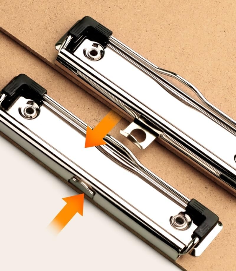 2 Pieces Landscape Clipboard with Clip,Large Wooden Drawing Clipboard,Watercolor Boards,Work clipboard for Painting,Sketching,Engineering Drawings,Dooding,Note Taking Office Supplie (Brown, 8.5x11)