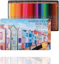 36 Color Watercolor Pencils with Soft Thick Core, SV Bonding Tech & Break-Resistant Lead | Vibrant Blending & Shading for Artists, Adults & Kids | Ideal for Drawing, Sketching, Watercolor Painting