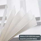 3x5 Cardstock Paper,100 Sheets 3x5 Index Cards 250gsm/92 lb Blank Heavy White Card Stock Paper for DIY Projects,Postcards, Invitations, and Crafts