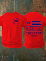 Men's  250 YEARS  Print Casual T-Shirt