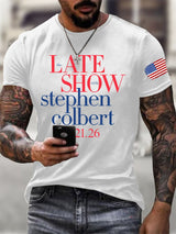 🔥Buy 3 Get 15% Off🔥Men's Retro Late Show 05.21.2026 Print T-Shirt