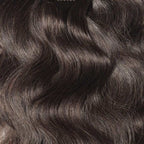 QVR #4 Dark Brown Straight/Body Wave 7Pcs Clip in Hair Extensions