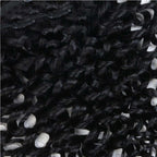 QVR Natural Black Hair 7Pcs Clip in Hair Extension Brazilian Jerry Curly Virgin Human Hair