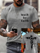 Men's Walk By Faith  Short-sleeved T-shirt