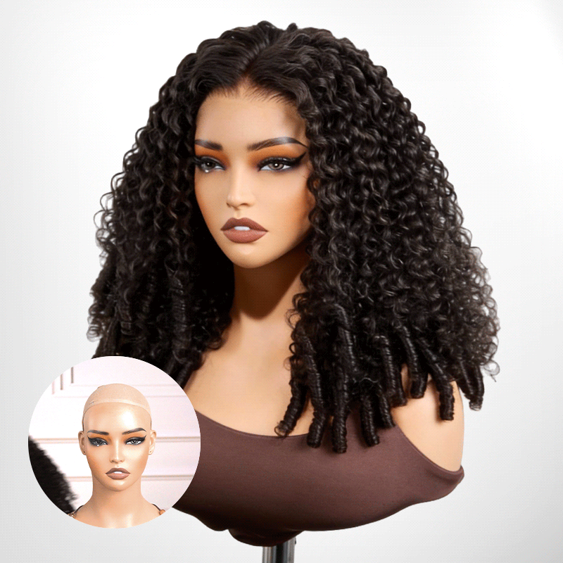 QVR Burmese Curly 5X5 Lace Closure Wig Wear To Go 4Pre Design Virgin Human Hair Wigs