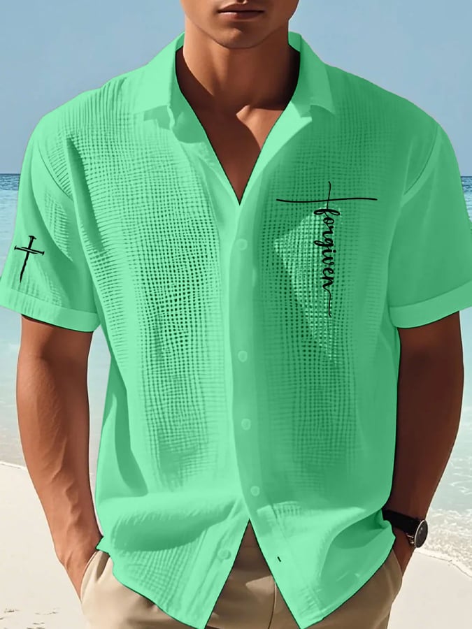 Men's Faith Print Waffle Shirt