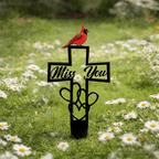🐦💖Metal Cemetery Memorial Plaque for Remembrance✝️