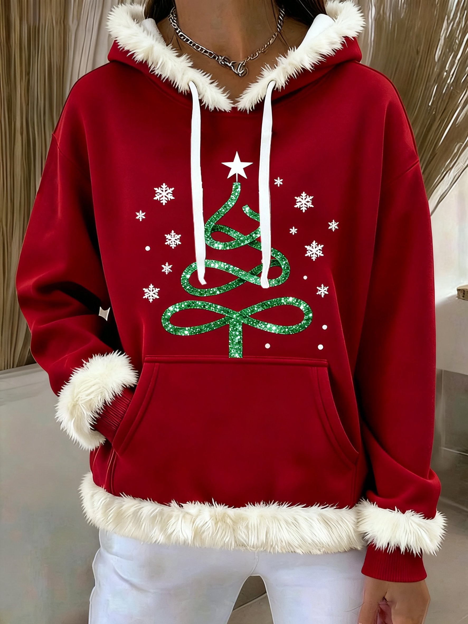 Women's Casual Faith Print Knit Sweatshirt